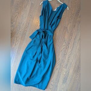 Vince Sleeveless V-Neck Wrap Dress